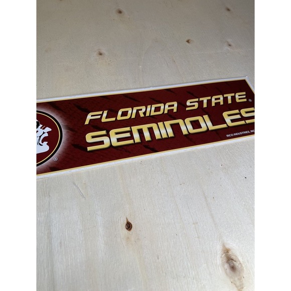 Florida State Seminoles FSU Logo Garnet Gold Car Decal Bumper Sticker NCAA - Picture 3 of 4